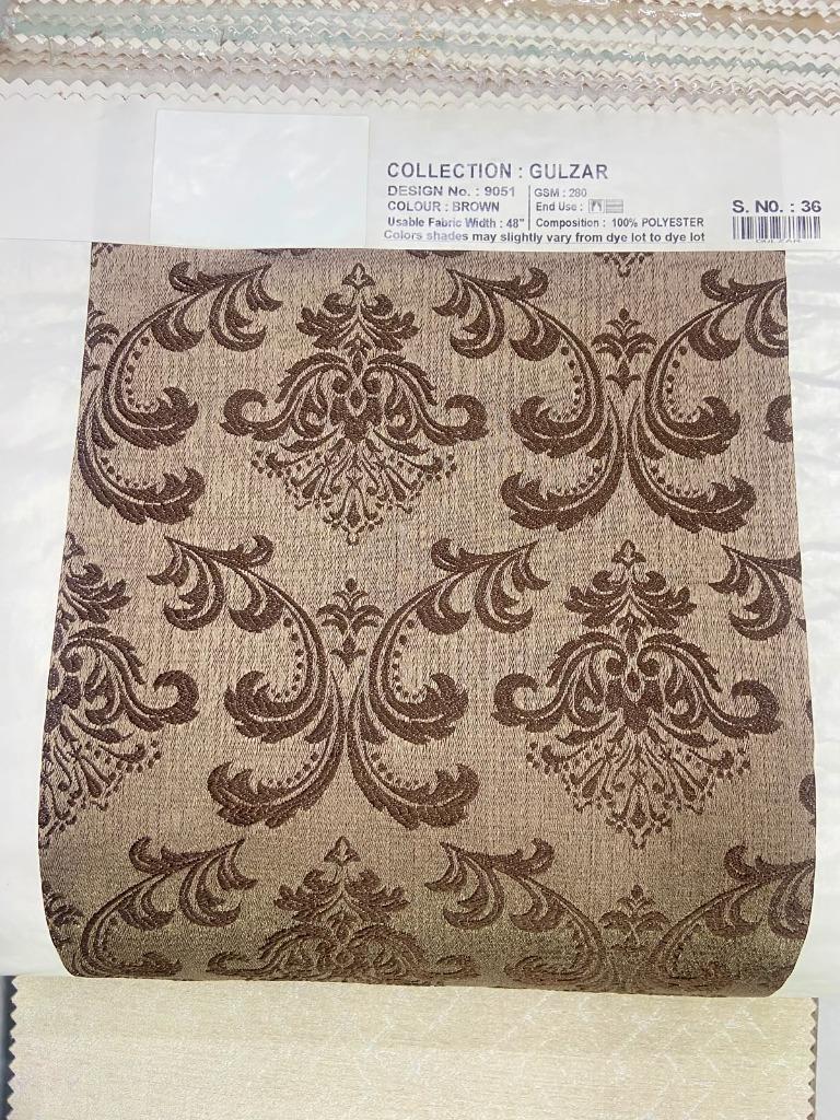 Gulzar Collection - Earth Brown Fabric Swatch