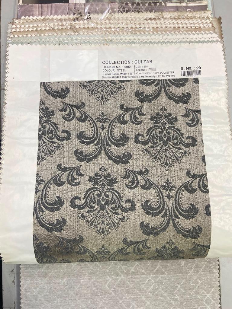 Concorn Collection - Leaf Pattern Fabric Swatch
