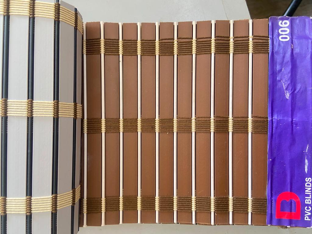 Wood-look PVC roll blinds swatch 003