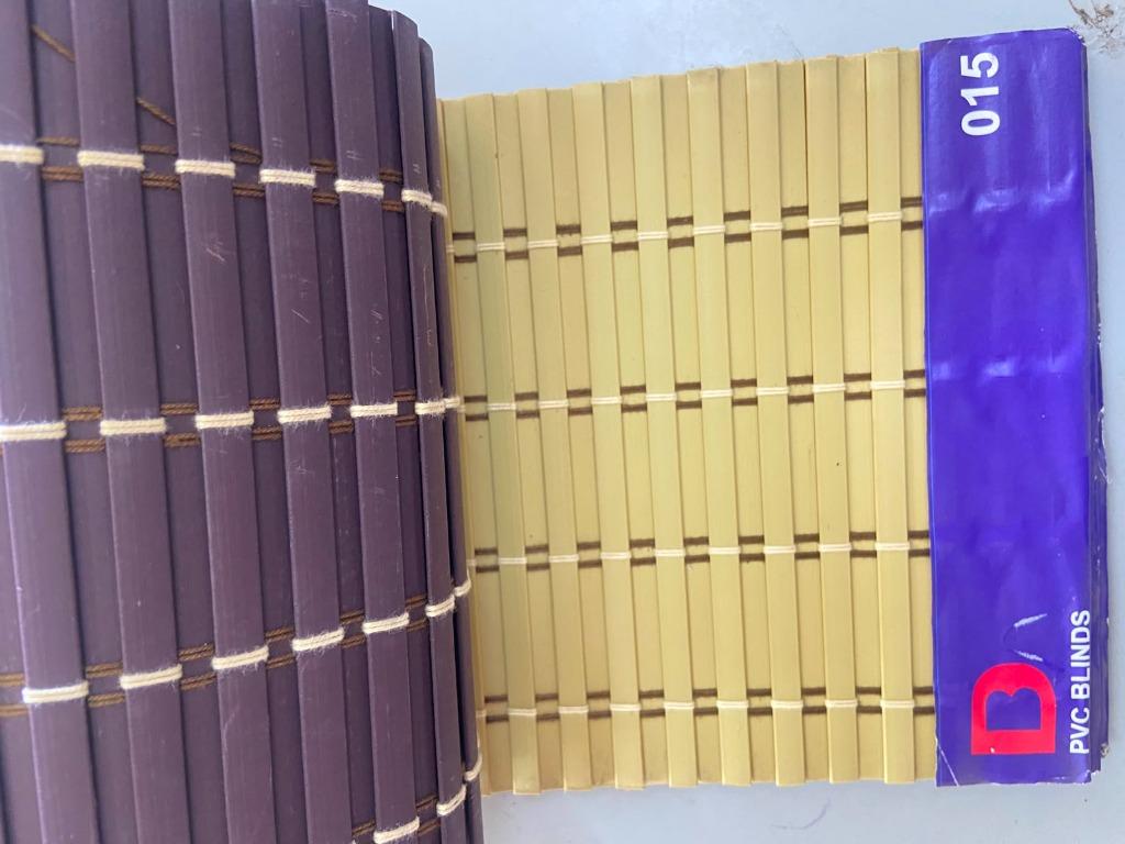 Wood-look PVC roll blinds swatch 015