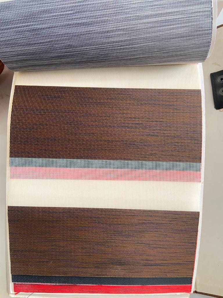Zebra blinds swatch espresso coffee